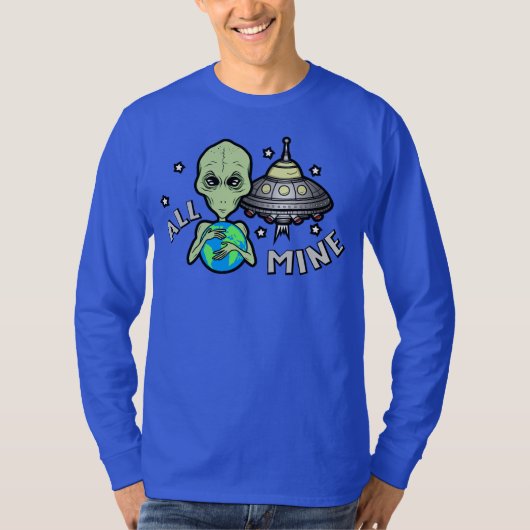 Alien All Mine Heren Basic T-shirt met Lange Mouwe (Voorkant)