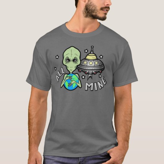 Alien Allemaal Van Mij Basic T-Shirt Voor Mannen D (Voorkant)