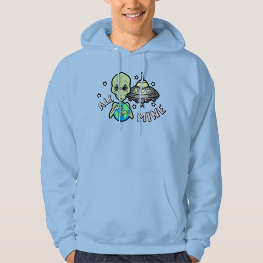 Alien Allemaal Van Mij Men's Pullover Hoodie (Voorkant)