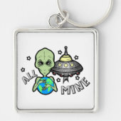 Alien Allemaal Van Mij Sieraad Sleutelhanger (Voorkant)