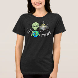 Alien Allemaal Van Mij Vrouwen Tri-Blend Shirt
