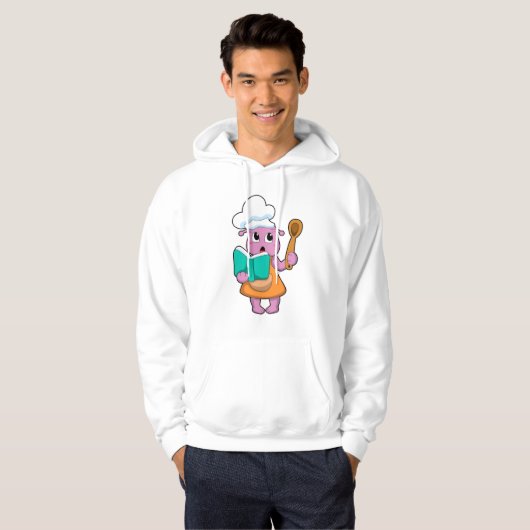 Alien als Cook met Cookbook Hoodie (Voorkant volledig)