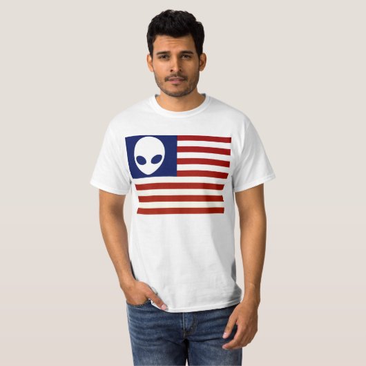 Alien American T-shirt (Voorkant volledig)
