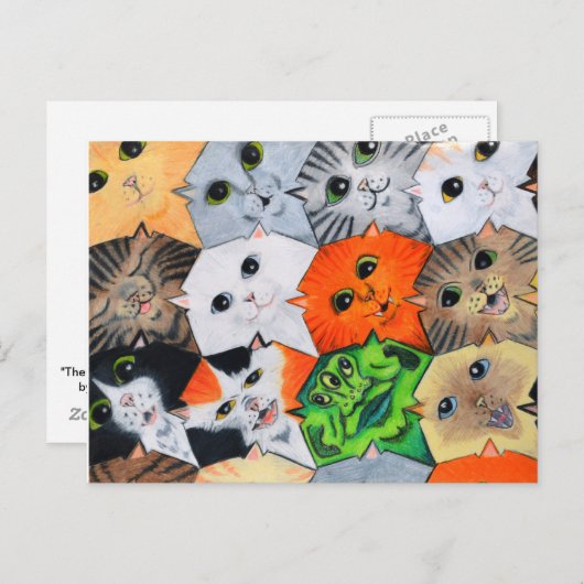 Alien Among Us Postcard Briefkaart (Voorkant / Achterkant)