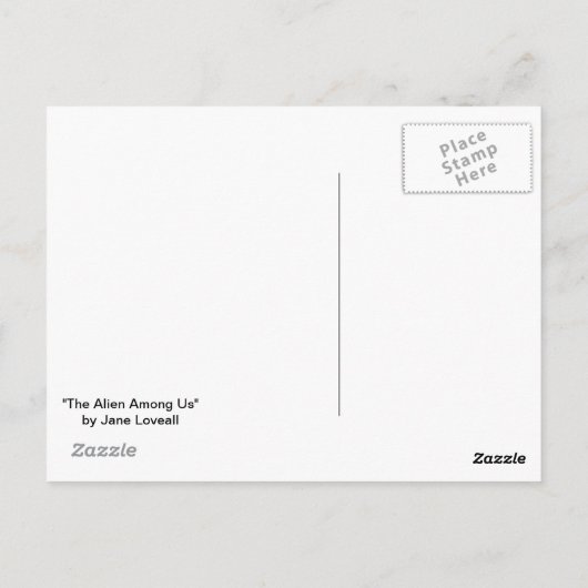 Alien Among Us Postcard Briefkaart (Achterkant)