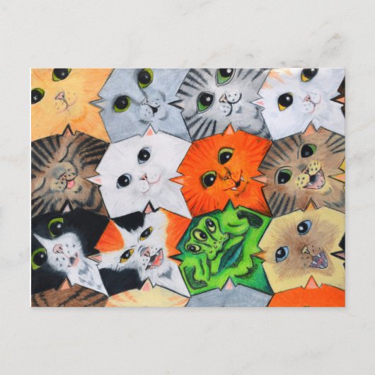 Alien Among Us Postcard Briefkaart (Voorkant)