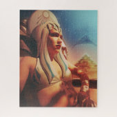 Alien Ancient Egyptische godin Legpuzzel (Verticaal)