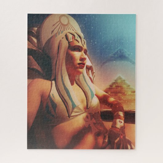 Alien Ancient Egyptische godin Legpuzzel (Verticaal)