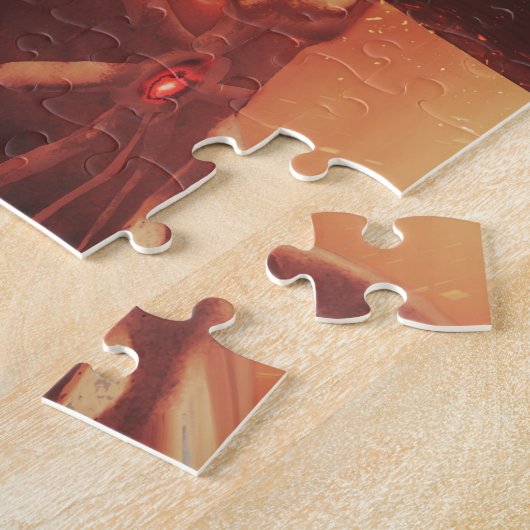 Alien Ancient Egyptische godin Legpuzzel (Zijkant)