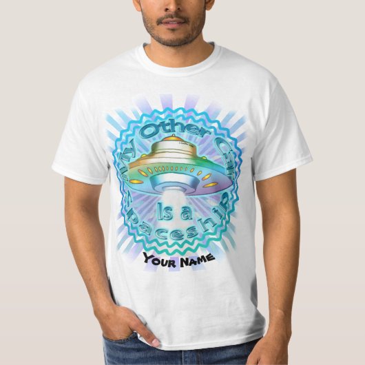 Alien Andere Auto Ruimteschip T-shirt (Voorkant)