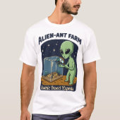 Alien-ant Boerderij – Kosmische Insect Experts T-shirt (Voorkant)