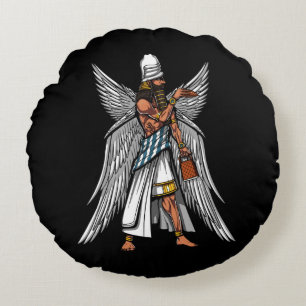 Alien Anunnaki God Ancient Sumerian King Rond Kussen