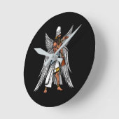 Alien Anunnaki God Ancient Sumerian King Ronde Klok (Hoek)