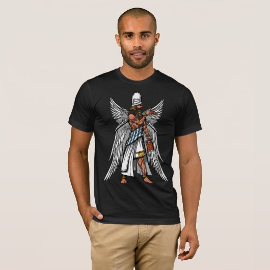 Alien Anunnaki God Ancient Sumerian King T-shirt (Voorkant volledig)