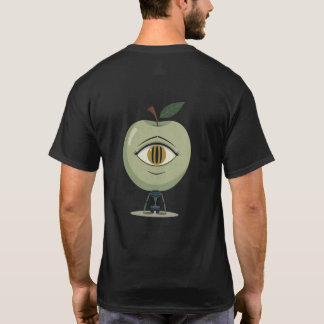 Alien Apple – Grappige Cute Fruit Karakter Kunst T-shirt