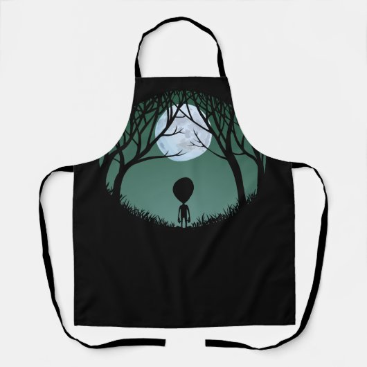 Alien Aprons Cute Cute Alien Kitchen Gifts Schort (Voorkant)