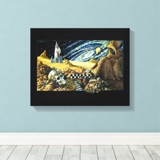 Alien Archeology Canvas Afdruk (Insitu (Houten vloer))