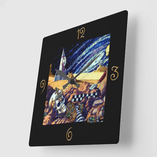 Alien Archeology Vierkante Klok (Hoek)