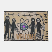 ALIEN ARRIVAL, EDIT TEKST, Rug Deurmat (Voorkant)