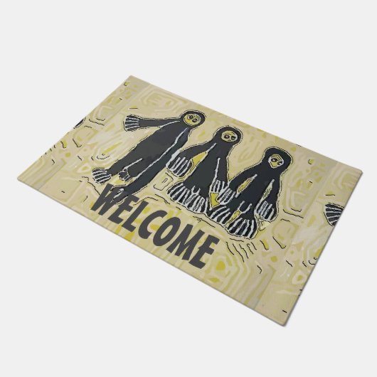 ALIEN ARRIVAL, EDIT TEKST, Rug Deurmat (Schuin)