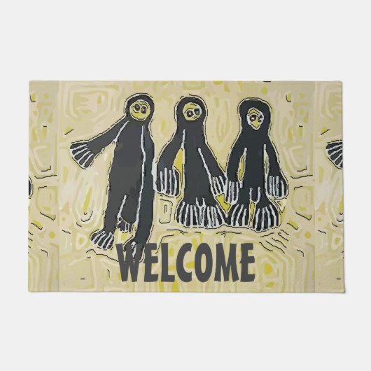 ALIEN ARRIVAL, EDIT TEKST, Rug Deurmat (Voorkant)