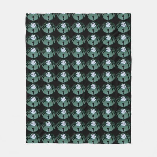 Alien Art Blanket E.T. Alien Grey Blankets & Decor Fleece Deken (Voorkant)