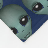 Alien Art Blanket E.T. Alien Grey Blankets & Decor Fleece Deken (Hoek)