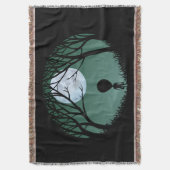 Alien Art Blanket E.T. Alien Grey Throw Blanket Deken (Voorkant Verticaal)