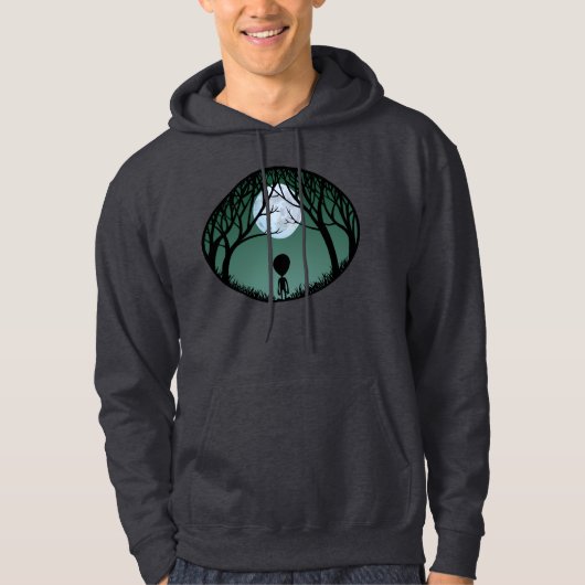 Alien Art Hooded Sweatshirt Alien Hoodie Shirten (Voorkant)