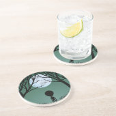 Alien Art-Onderzetters - Buitenaardse geschenken e Zandsteen Onderzetter (Zijkant)