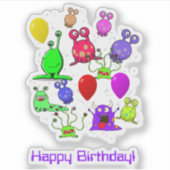 Alien Art * Partij met Aliens Sticker (Voorkant)