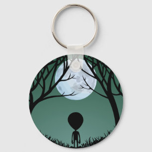 Alien Art-Sleutelhanger - Buitenaardse geschenken  Sleutelhanger