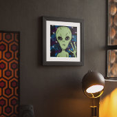 Alien Art Ufology Poster