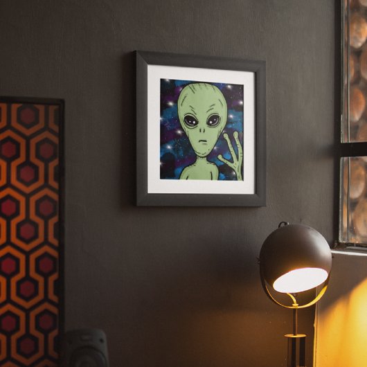 Alien Art Ufology Poster