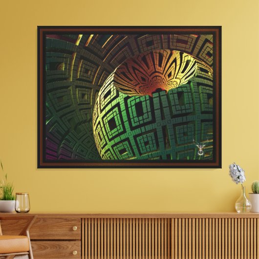 Alien Artifact door Xzendor7 Canvas Afdruk (Insitu (Woonkamer))