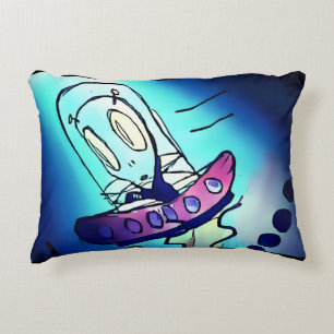 Alien Artwork Pillow Accent Kussen