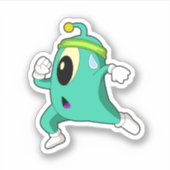 Alien as Runner Sticker (Voorkant)
