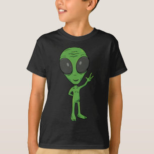 Alien ASL Handgebaar Doof Gehoorverlies Bewustzijn T-shirt