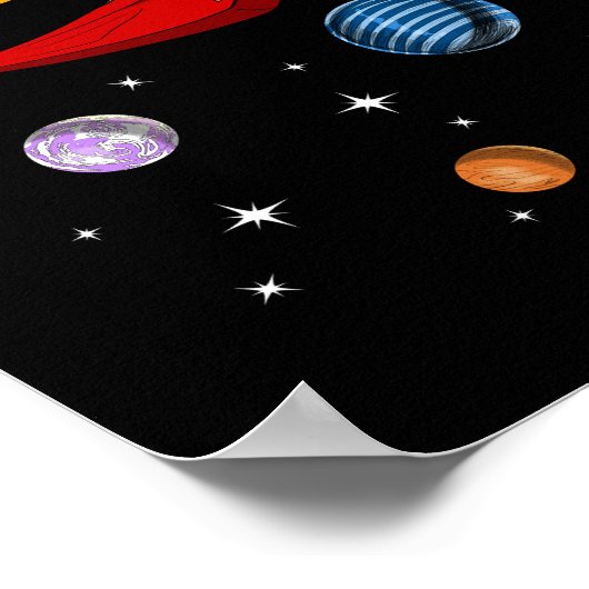 Alien astronaut ruimteavontuur poster (Hoek)