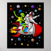 Alien astronaut ruimteavontuur poster (Voorkant)
