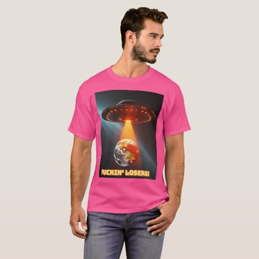 Alien Attack T-shirt (Voorkant volledig)