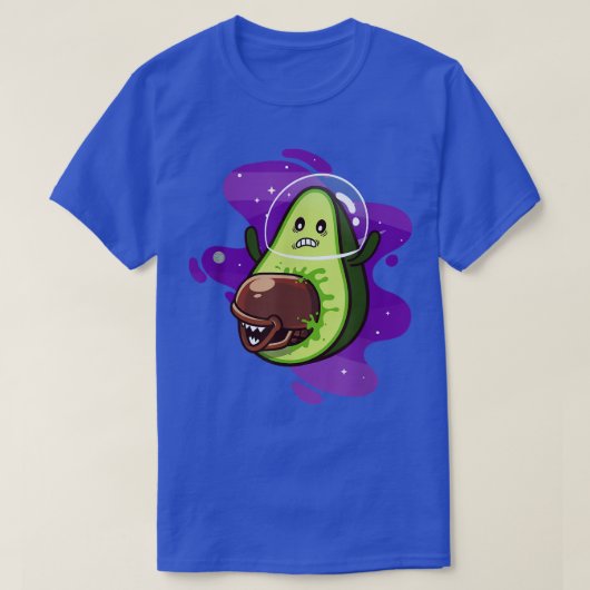 Alien Avocado Guacamole Fan T-shirt (Design voorkant)