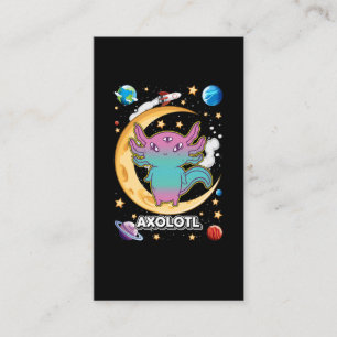 Alien Axolotl Pastel Gothic Space Crescent Visitekaartje