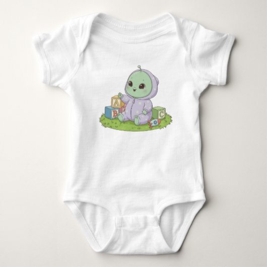 Alien Baby Bodypakje Romper (Voorkant)