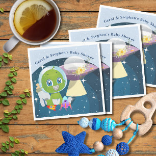 Alien Baby shower Papier Servet