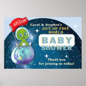 Alien Baby shower Welkom Poster (Voorkant)