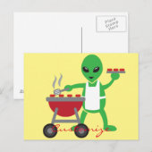 Alien Barbecue Cookout Thunder_Cove Briefkaart (Voorkant / Achterkant)