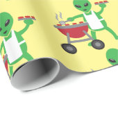 Alien Barbecue Cookout Thunder_Cove Cadeaupapier (Rol Hoek)