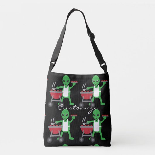 Alien Barbeque Cookout Thunder_Cove Crossbody Tas (Achterkant)