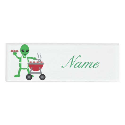 Alien Barbeque Cookout Thunder_Cove Naambadge (Voorkant)